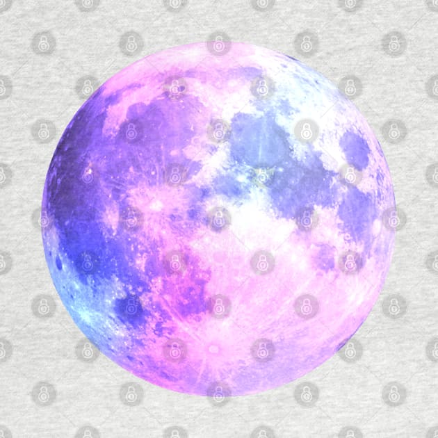 Watercolor Purple Moon by aterkaderk